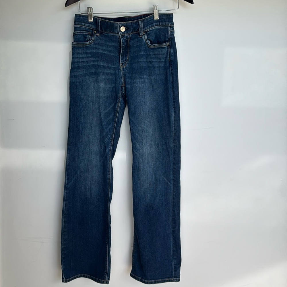 Mid-Rise Bootcut Jeans- women’s Petite size 6, White House Black Market